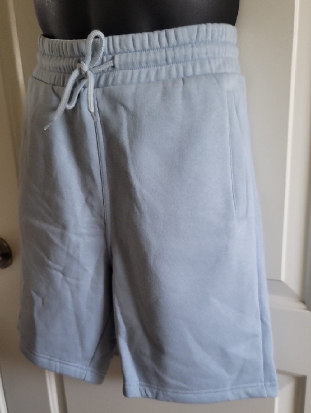 H&M Light Blue Athletic Drawstring Shorts - Picture 4 of 15
